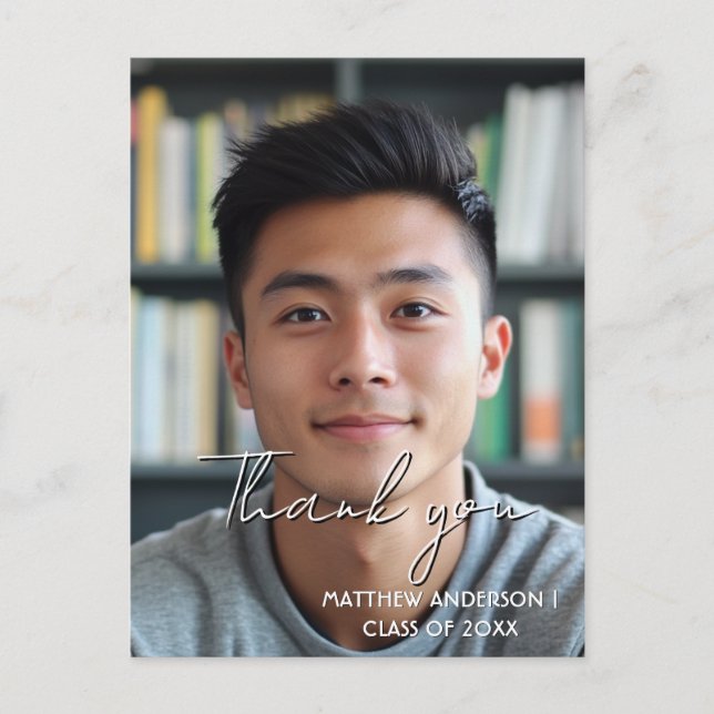 Tack examens tradition foto 1 vykort (Framsida)