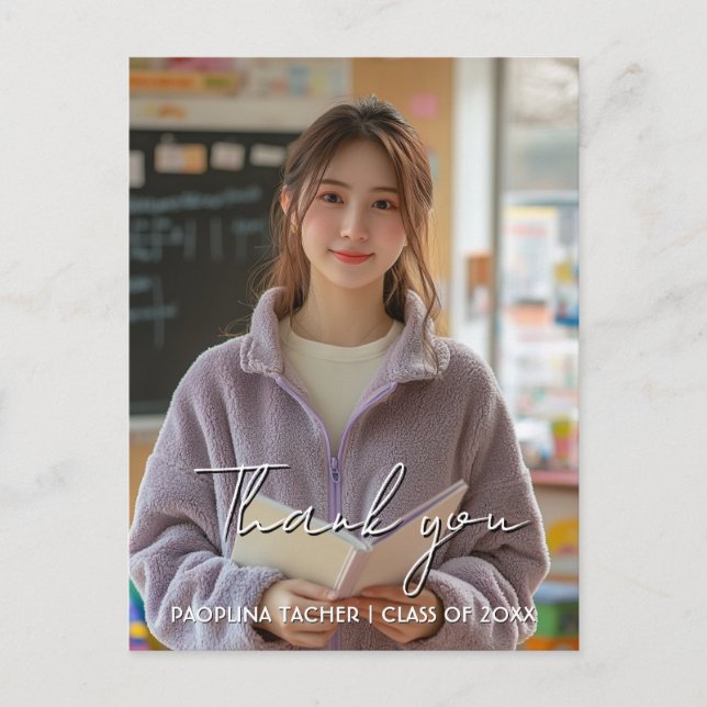 Tack examens tradition foto 2 vykort (Framsida)