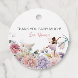 Tack, Fairy Mycket, Födelsedagsfest Gåvor Etiketter