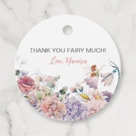 Tack, Fairy Mycket, Födelsedagsfest Gåvor Etiketter