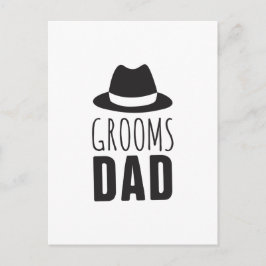 Tack far i Groom Pappa Brudens sida Vykort