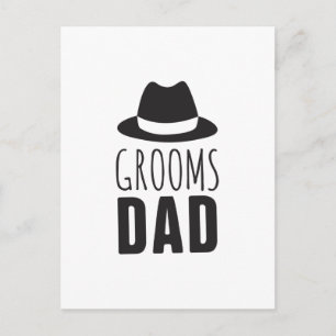 Tack far i Groom Pappa Brudens sida Vykort