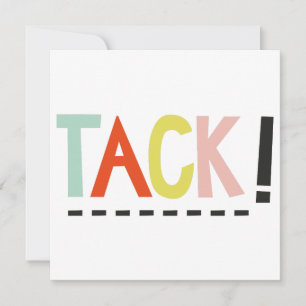 TACK! Färg-kort