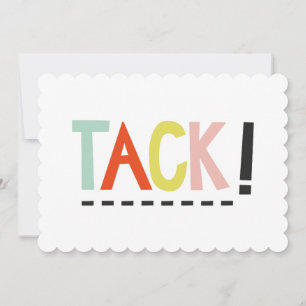 TACK! Färgkort