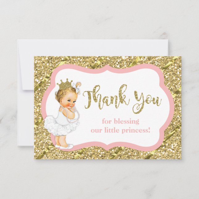 Tack, Faux Glitter, tack! Tack Kort (Framsida)