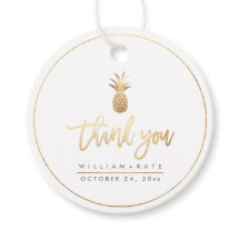 Tack, Faux Guld Pineapples