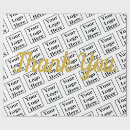 Tack Faux Guld skript din Logotyp här-mall Presentpapper