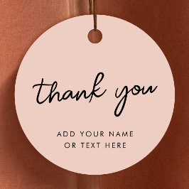 Tack Favor Tags | Dusky Rose Pink Gåvor Etiketter