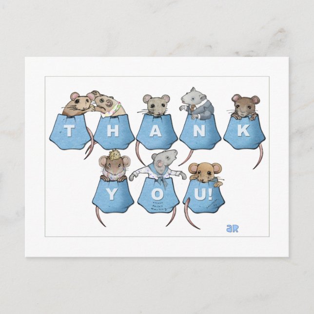 Tack Fickpärmar Postkort Vykort (Framsida)