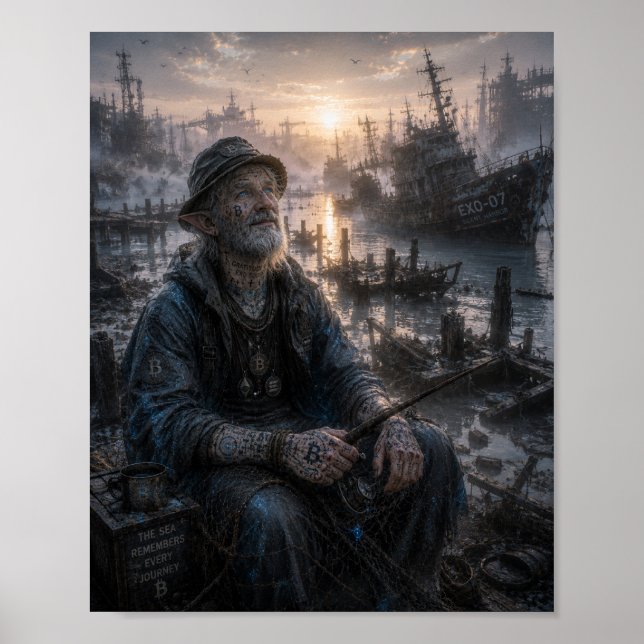 Tack / Fiskare / En lugn hamn Poster (Framsidan)