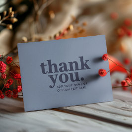 Tack Flat kort | Minimal blå och marinblå 