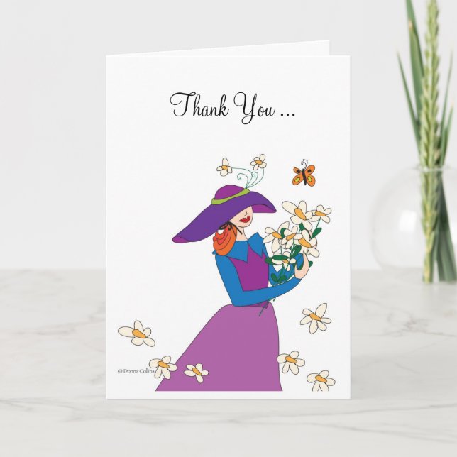 Tack Flower Girl Kort (Framsida)