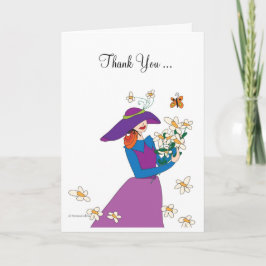 Tack Flower Girl Kort