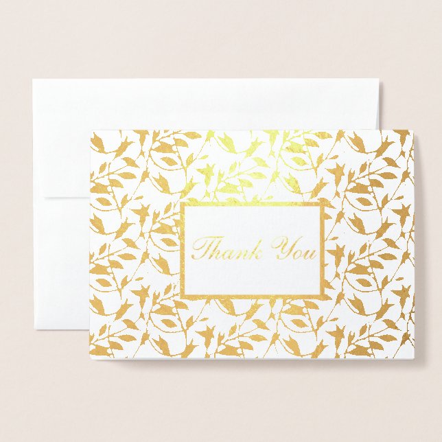 Tack Foil Card Folierat Kort (Framsida med kuvert)