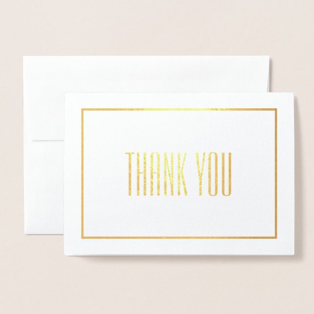 Tack Folierat Kort (Framsida med kuvert)