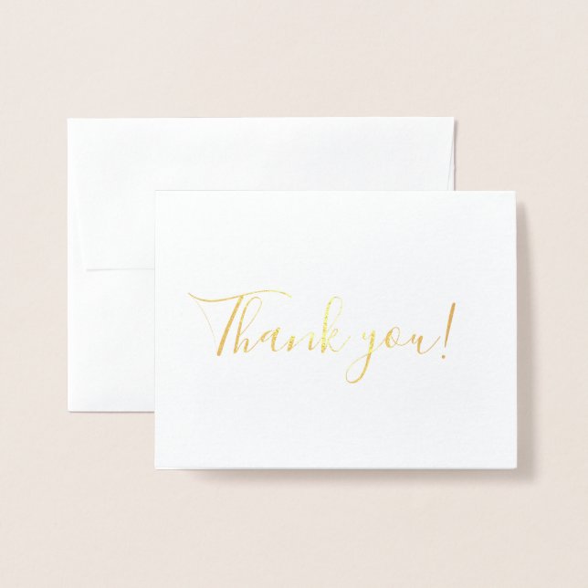 Tack Folierat Kort (Framsida med kuvert)