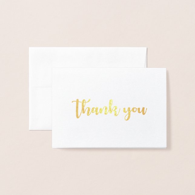Tack Folierat Kort (Framsida med kuvert)
