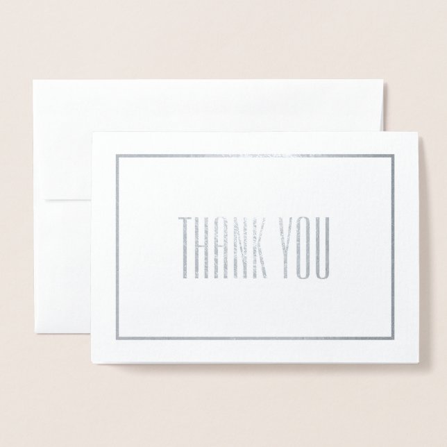 Tack Folierat Kort (Framsida med kuvert)
