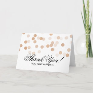 Tack för 40:e födelsedagen Copper Foil Glitter Lju Kort