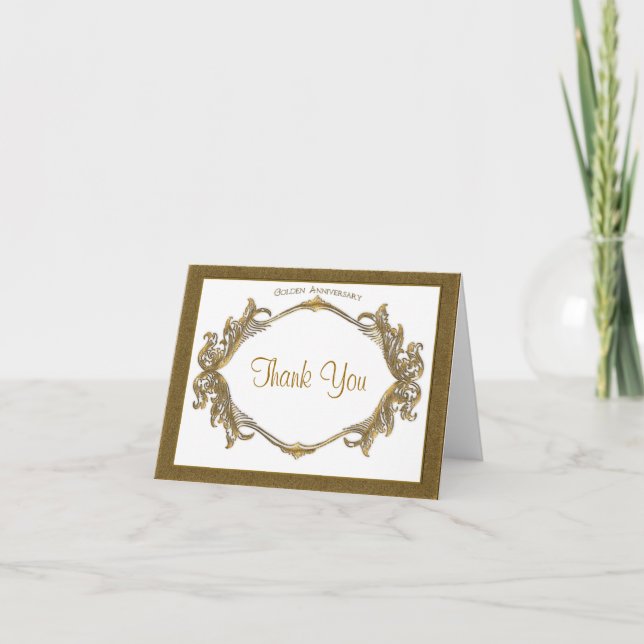 Tack för 50-årsjubileum kort (Framsida)