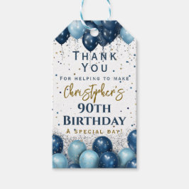 Tack för 90-årsfesten presentetikett