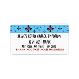 Tack för adressetiketter för affärsåterrapporterin