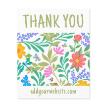 Tack för akut Blommigt för ditt köp