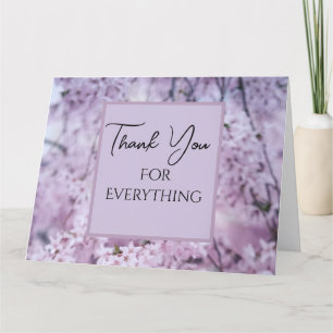 Tack för All Lilac Blommigt Springtime Kort