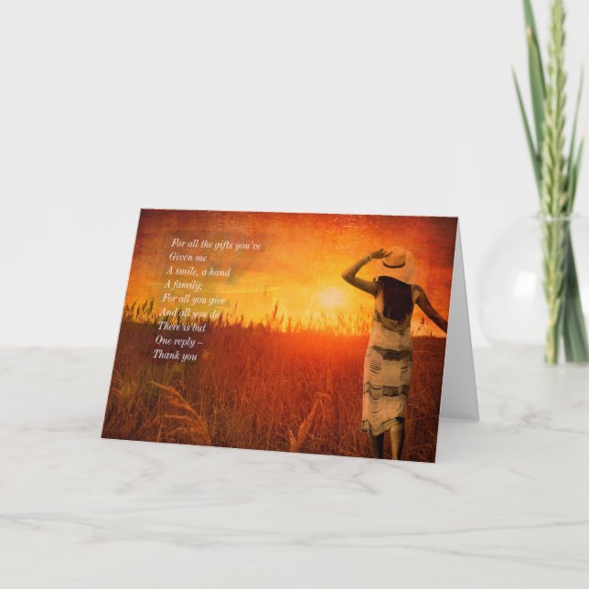 Tack för alla gåvor du gett mig (Framsida)