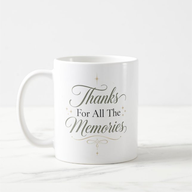 Tack För Alla Minnen Kaffemugg (Vänster)
