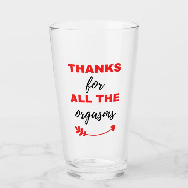 Tack för alla orgasmer Black Glaskopp (Framsida)