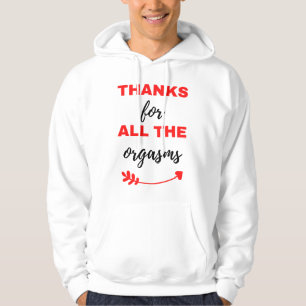 Tack för alla orgasmer Black Hoodie