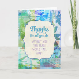 Tack för allt du gör