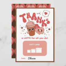 Tack för allt du gör! Innehavare av presentkort