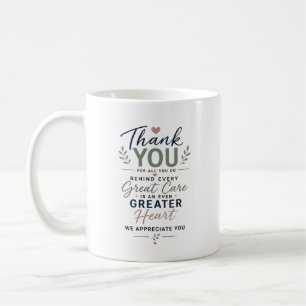 Tack för allt du gör Sjukvårdsappreciering Kaffemugg