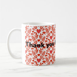 Tack för allt! kaffemugg