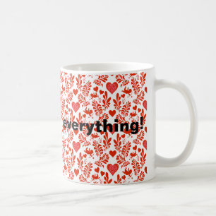Tack för allt! kaffemugg