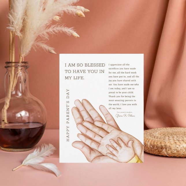 Tack för allt, Mamma och Pappa-kort Kort (Skapare uppladdad)