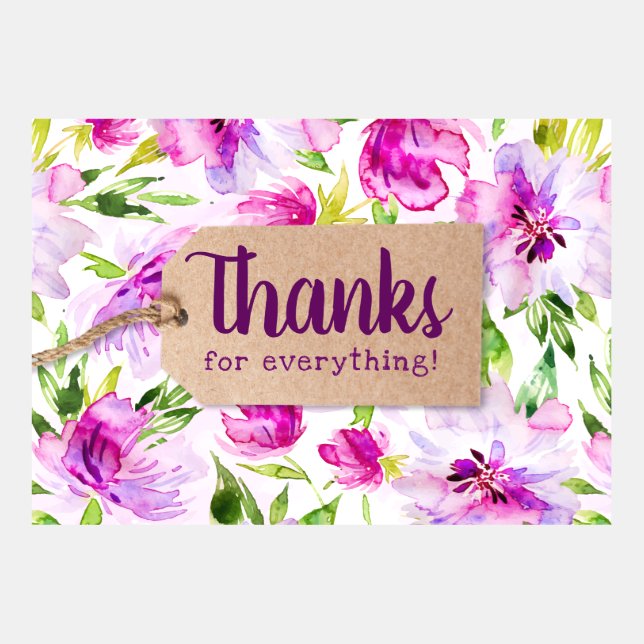 Tack för allt med Kraft-Märkrn på Blommor (Framsida)