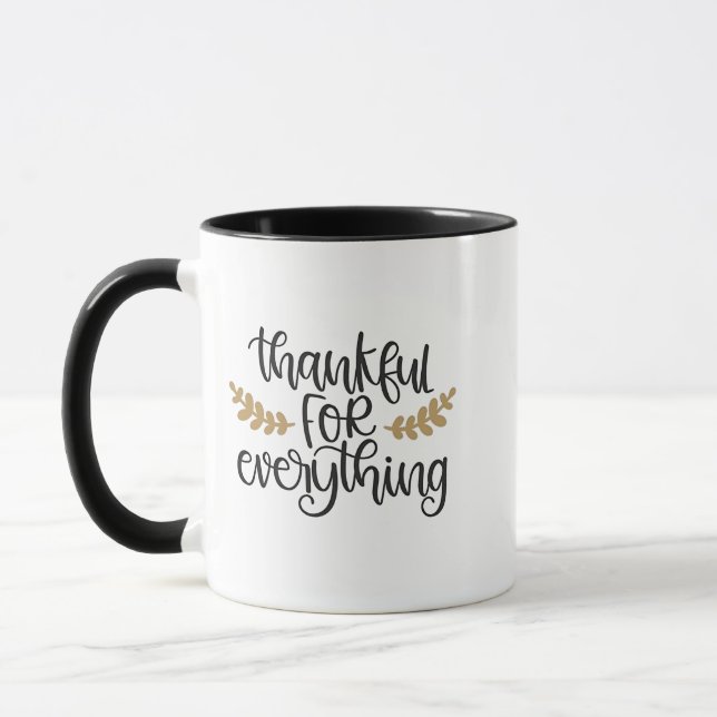 Tack för allt Thanksgiving funny Mugg (Vänster)