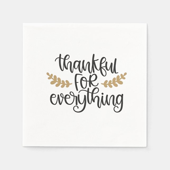 Tack för allt Thanksgiving funny Pappersservett (Framsidan)