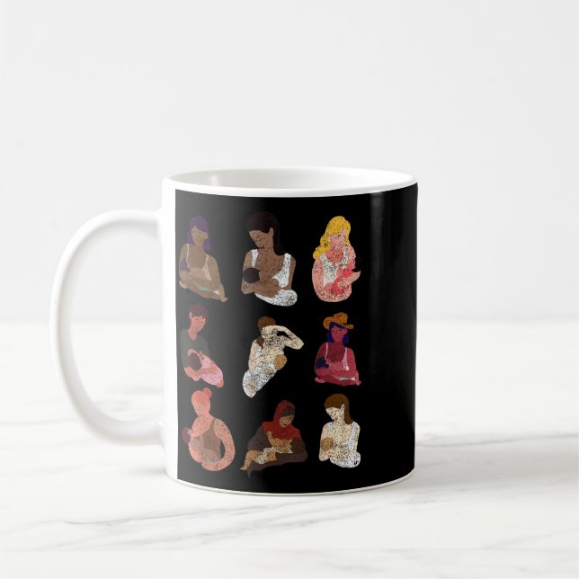 Tack För Amningsstöd Peer Rådgivare Amning Kaffemugg (Vänster)