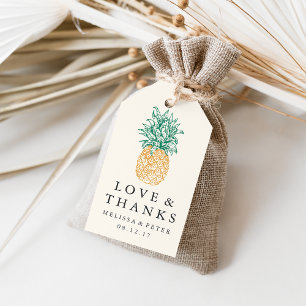 Tack för ananas Bröllop Presentetikett