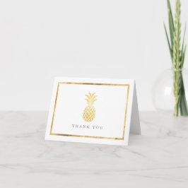 Tack för ananas guld kort