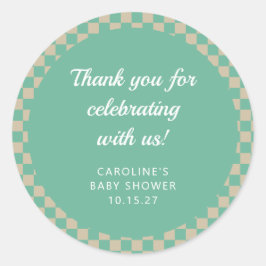 Tack för Anpassningsbar av kontrollpanelsverktyget Runt Klistermärke