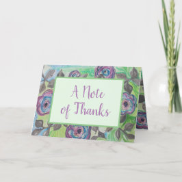 Tack för Anpassningsbar av Land Blommigt Kort