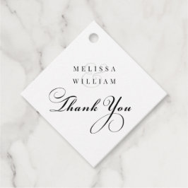 Tack för anpassningsbar gåvor etiketter