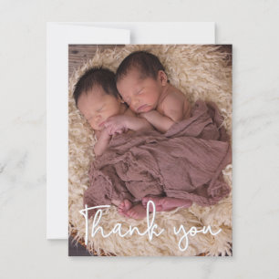 Tack för anpassningsbar Twin Newborn-fotobabydusch