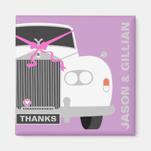 Tack för anpassningsbarna från Bride & Groom Magnet