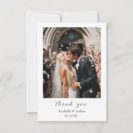 Tack för Anpassningsbarna Photo Bröllop-kort